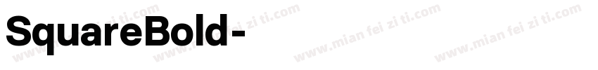 SquareBold字体转换
