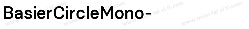 BasierCircleMono字体转换