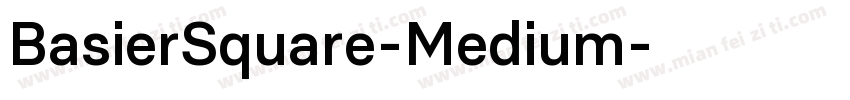 BasierSquare-Medium字体转换