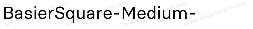 BasierSquare-Medium字体转换