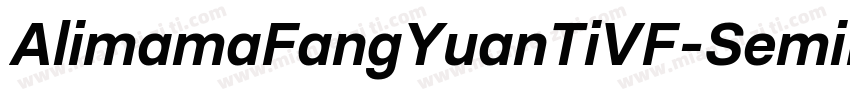 AlimamaFangYuanTiVF-SemiBoldSquare字体转换