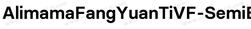 AlimamaFangYuanTiVF-SemiBoldSquare字体转换