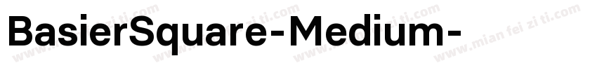 BasierSquare-Medium字体转换