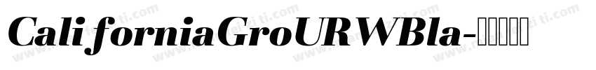 CaliforniaGroURWBla字体转换