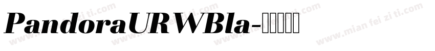 PandoraURWBla字体转换