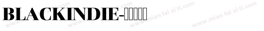 BLACKINDIE字体转换