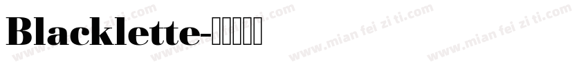 Blacklette字体转换