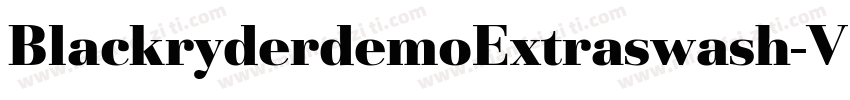 BlackryderdemoExtraswash-VG4lx字体转换
