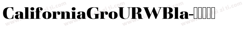 CaliforniaGroURWBla字体转换
