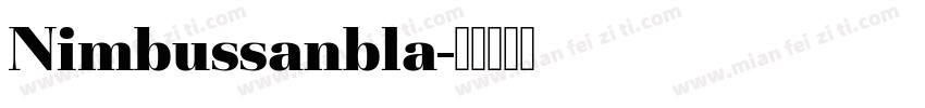 Nimbussanbla字体转换