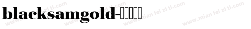 blacksamgold字体转换