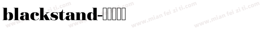 blackstand字体转换