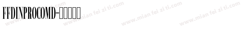 FFDINProComd字体转换