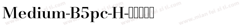 Medium-B5pc-H字体转换