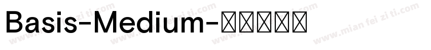 Basis-Medium字体转换