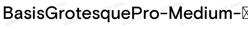 BasisGrotesquePro-Medium字体转换