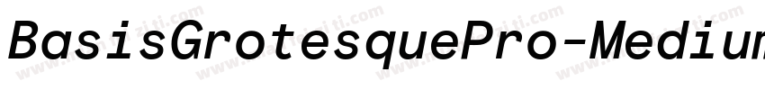 BasisGrotesquePro-Medium字体转换
