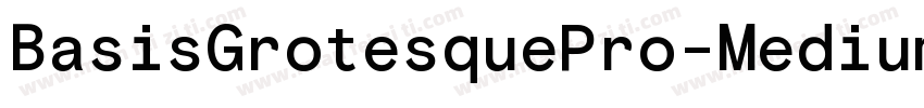 BasisGrotesquePro-Medium字体转换