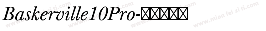 Baskerville10Pro字体转换