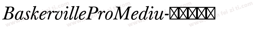 BaskervilleProMediu字体转换