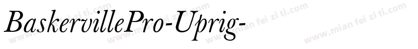 BaskervillePro-Uprig字体转换