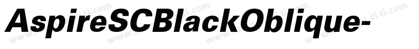 AspireSCBlackOblique字体转换