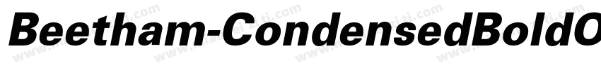 Beetham-CondensedBoldOblique字体转换