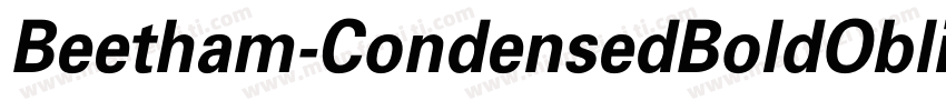 Beetham-CondensedBoldOblique字体转换