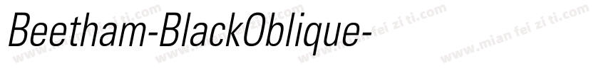 Beetham-BlackOblique字体转换