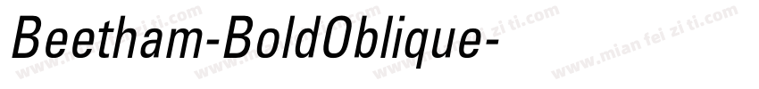 Beetham-BoldOblique字体转换