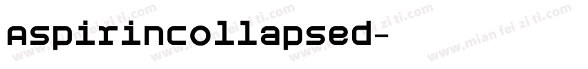 AspirinCollapsed字体转换