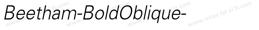 Beetham-BoldOblique字体转换