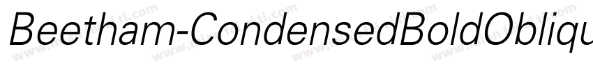 Beetham-CondensedBoldOblique字体转换