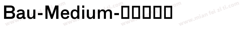 Bau-Medium字体转换
