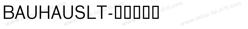 BAUHAUSLT字体转换