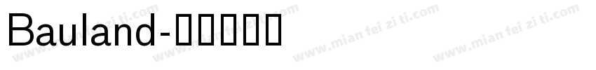 Bauland字体转换