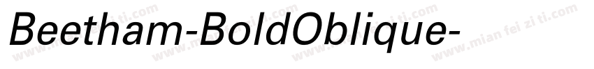 Beetham-BoldOblique字体转换