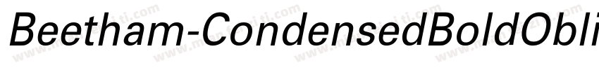 Beetham-CondensedBoldOblique字体转换