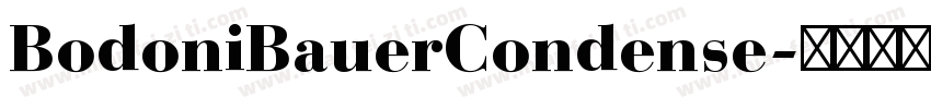 BodoniBauerCondense字体转换