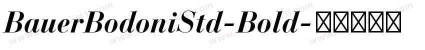 BauerBodoniStd-Bold字体转换