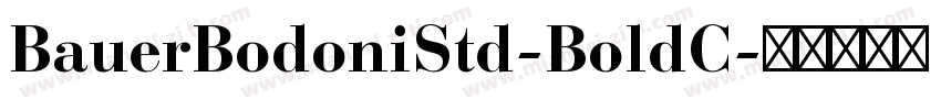 BauerBodoniStd-BoldC字体转换