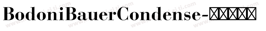 BodoniBauerCondense字体转换