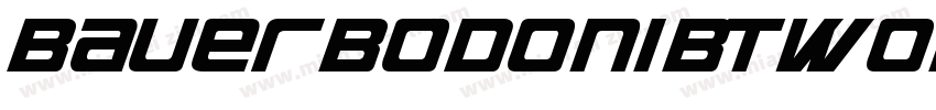 BauerBodoniBTW01字体转换