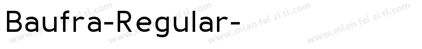 Baufra-Regular字体转换