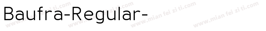 Baufra-Regular字体转换