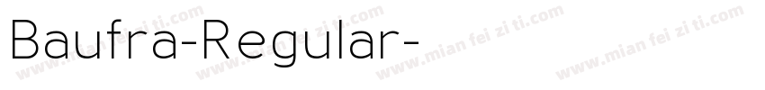 Baufra-Regular字体转换