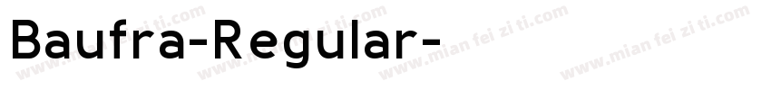 Baufra-Regular字体转换