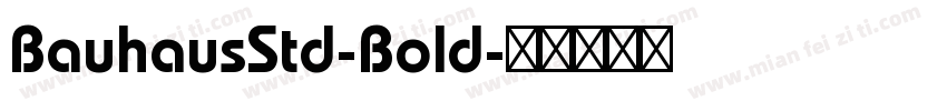 BauhausStd-Bold字体转换