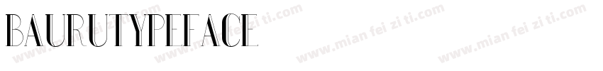 BauruTypeface字体转换