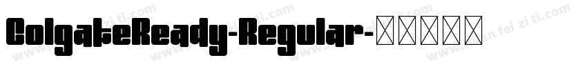 ColgateReady-Regular字体转换